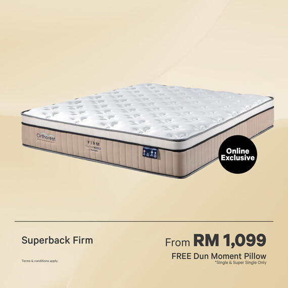 [Online Exclusive] Orthorest SuperBack Firm Mattress